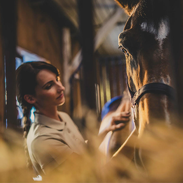 Woman with a horse